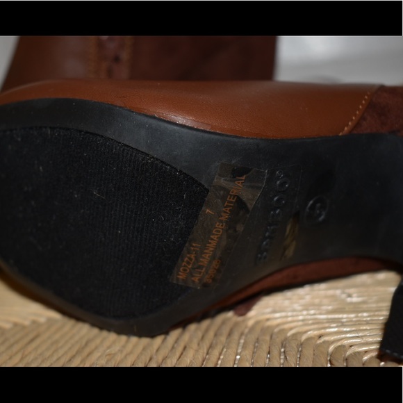 Brown Leather & Suede Booties - Picture 3 of 3